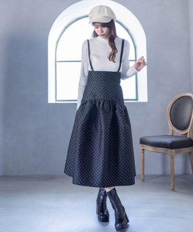 【クリア/clear】のサス付き2wayドット柄ジャカードマーメイドスカート 人気、トレンドファッション・服の通販 founy(ファニー) ファッション Fashion レディースファッション WOMEN スカート Skirt おすすめ Recommend キャスケット Newsboy サスペンダー Suspenders シンプル Simple ドット Dot 春 Spring |ID:prp329100004171802