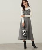 【プロポーション ボディドレッシング/PROPORTION BODY DRESSING】のリボンディテールドッキングワンピース 人気、トレンドファッション・服の通販 founy(ファニー) ファッション Fashion レディースファッション WOMEN ワンピース Dress シンプル Simple ツイード Tweed トレンド Trend リブニット Rib Knit リボン Ribbon 冬 Winter thumbnail エクリュ×ブラック1|ID: prp329100004172014 ipo3291000000029464186