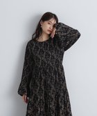 【エヌ ナチュラルビューティーベーシック/N.Natural Beauty basic】のデシンプリントワンピース《S Size Line》 人気、トレンドファッション・服の通販 founy(ファニー) ファッション Fashion レディースファッション WOMEN ワンピース Dress おすすめ Recommend スリーブ Sleeve フェミニン Feminine プリント Print thumbnail ブラック1|ID: prp329100004172024 ipo3291000000028883148