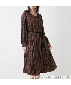 【レリアンプラスハウス/Leilian PLUS HOUSE】のワンピ-ス 人気、トレンドファッション・服の通販 founy(ファニー) ファッション Fashion レディースファッション WOMEN ワンピース Dress アンダー Under ウォッシャブル Washable グラデーション Gradation チェーン Chain ドレープ Drape フェミニン Feminine リボン Ribbon 秋 Autumn/Fall |ID:prp329100004172088