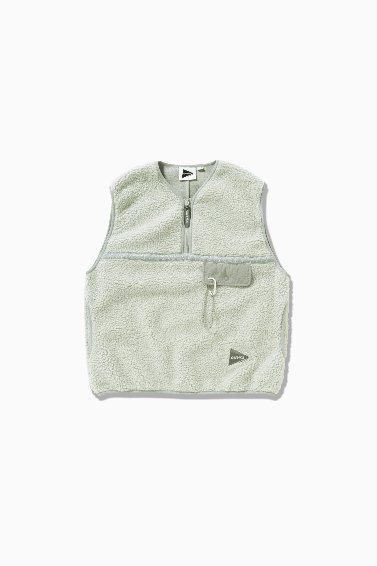 【アンドワンダー/and wander】のGRAMICCI * and wander JQ tape fleece vest インテリア・キッズ・メンズ・レディースファッション・服の通販 founy(ファニー) 　ファッション　Fashion　レディースファッション　WOMEN　アウター　Coat Outerwear　トップス・カットソー　Tops/Tshirt　ベスト/ジレ　Gilets/Vests　ボンディング　Bonding　l.gray1|ID: prp329100004172114 ipo3291000000029532607