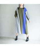 【オズモーシス/OSMOSIS】の2WAY切替シャツワンピース 人気、トレンドファッション・服の通販 founy(ファニー) ファッション Fashion レディースファッション WOMEN ワンピース Dress シャツワンピース Shirt Dresses ストライプ Stripe ブロッキング Blocking 切替 Switching 羽織 Haori thumbnail KHAKI|ID: prp329100004172124 ipo3291000000028883785