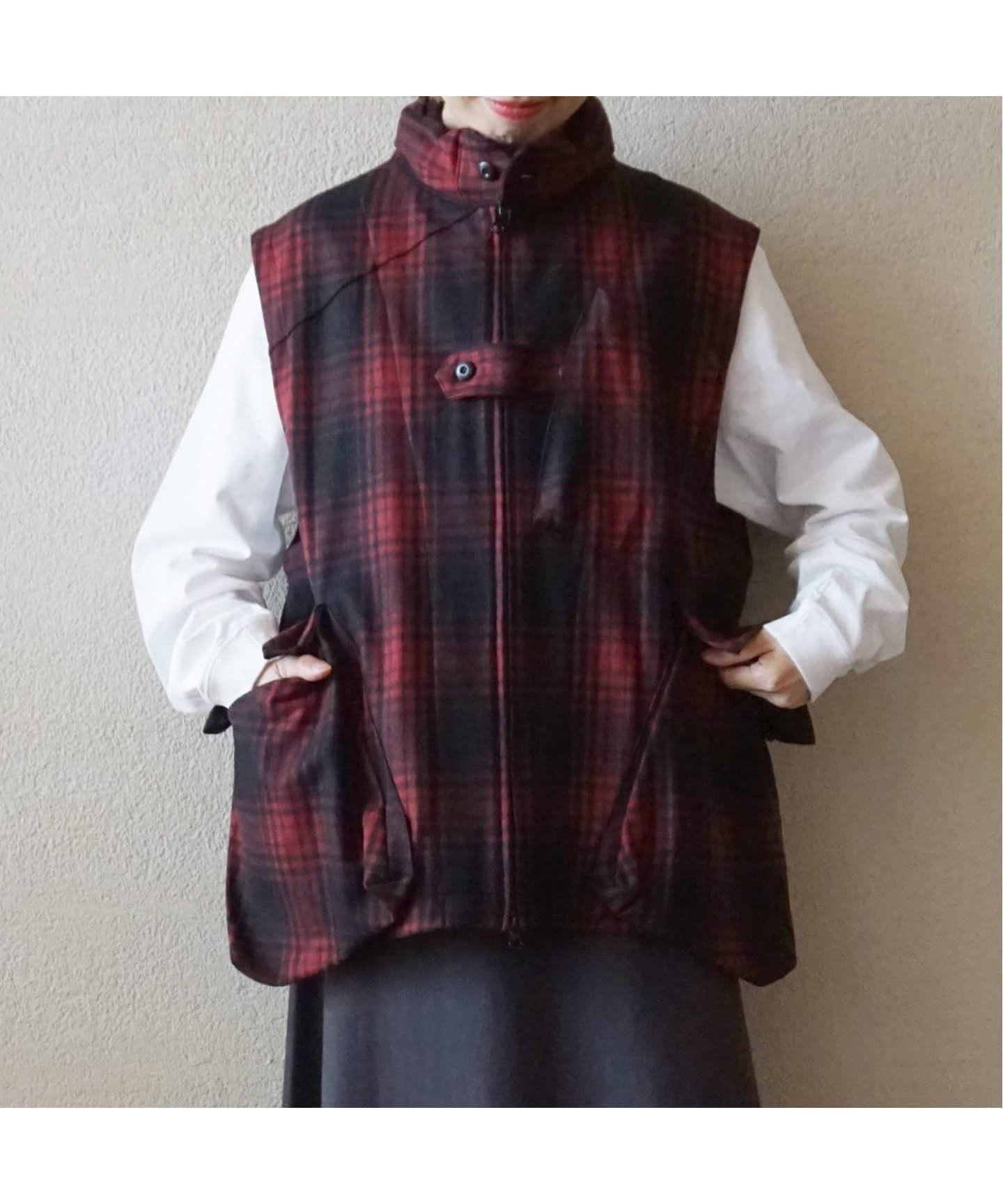 【その他のブランド/Other】の【ts /ティーエスエス】 BUFFARO CHECK MESSENGER VEST 人気、トレンドファッション・服の通販 founy(ファニー) 　ファッション　Fashion　レディースファッション　WOMEN　アウター　Coat Outerwear　トップス・カットソー　Tops/Tshirt　ベスト/ジレ　Gilets/Vests　 other-1|ID: prp329100004172189 ipo3291000000028942623