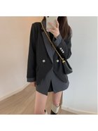 【ミニミニストア/miniministore】のテーラードジャケット レディースアウター 人気、トレンドファッション・服の通販 founy(ファニー) ファッション Fashion レディースファッション WOMEN アウター Coat Outerwear ジャケット Jackets テーラードジャケット Tailored Jackets ジャケット Jacket ストライプ Stripe スーツ Suit ビジネス 仕事 通勤 Business フェミニン Feminine ベーシック Basic 羽織 Haori 長袖 Long Sleeve thumbnail ブラック|ID: prp329100004172215 ipo3291000000028940623