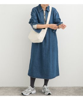 【アーバンリサーチ ドアーズ/URBAN RESEARCH DOORS】のデニムハーフジップワンピース 人気、トレンドファッション・服の通販 founy(ファニー) ファッション Fashion レディースファッション WOMEN ワンピース Dress 2024年 2024 2024-2025秋冬・A/W Aw/Autumn/Winter/Fw/Fall/2024-2025 A/W・秋冬 Aw・Autumn/Winter・Fw・Fall-Winter 冬 Winter インディゴ Indigo インナー Inner シンプル Simple タートル Turtle デニム Denim ワイド Wide |ID:prp329100004172268