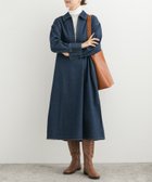 【アーバンリサーチ ドアーズ/URBAN RESEARCH DOORS】のデニムハーフジップワンピース 人気、トレンドファッション・服の通販 founy(ファニー) ファッション Fashion レディースファッション WOMEN ワンピース Dress 2024年 2024 2024-2025秋冬・A/W Aw/Autumn/Winter/Fw/Fall/2024-2025 A/W・秋冬 Aw・Autumn/Winter・Fw・Fall-Winter 冬 Winter インディゴ Indigo インナー Inner シンプル Simple タートル Turtle デニム Denim ワイド Wide thumbnail D.INDIGO|ID: prp329100004172268 ipo3291000000028884925