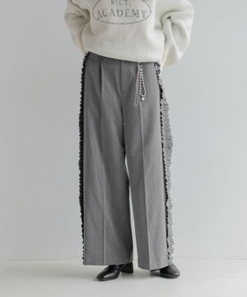 【ローリーズファーム/LOWRYS FARM】 サイドフリルワイドパンツ人気、トレンドファッション・服の通販 founy(ファニー) ファッション Fashion レディースファッション WOMEN パンツ Pants おすすめ Recommend コンパクト Compact ショート Short センター Center フリル Frills ワイド Wide |ID:prp329100004172540