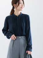 【テチチ/Te chichi】の金釦フロントタックブラウス 人気、トレンドファッション・服の通販 founy(ファニー) ファッション Fashion レディースファッション WOMEN トップス・カットソー Tops/Tshirt シャツ/ブラウス Shirts/Blouses シンプル Simple フロント Front thumbnail ネイビー|ID: prp329100004172546 ipo3291000000028887474