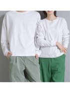 【その他のブランド/Other】のOMNES/ユニセックス製品洗い無地長袖Tシャツ 001-ホワイト|ID: prp329100004172617 ipo3291000000028889027