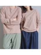 【その他のブランド/Other】のOMNES/ユニセックス製品洗い無地長袖Tシャツ 人気、トレンドファッション・服の通販 founy(ファニー) ファッション Fashion レディースファッション WOMEN トップス・カットソー Tops/Tshirt シャツ/ブラウス Shirts/Blouses ロング / Tシャツ T-Shirts ユニセックス Unisex シンプル Simple ネップ Nep Yarn ビッグ Big ベーシック Basic エレガント 上品 Elegant 無地 Plain Color 長袖 Long Sleeve thumbnail 012-ピンク|ID: prp329100004172617 ipo3291000000028889030