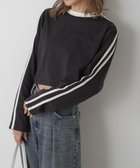 【フリーズマート/FREE'S MART】のサイドラインロングTシャツ 人気、トレンドファッション・服の通販 founy(ファニー) ファッション Fashion レディースファッション WOMEN トップス・カットソー Tops/Tshirt シャツ/ブラウス Shirts/Blouses ロング / Tシャツ T-Shirts おすすめ Recommend インナー Inner キャミワンピース Cami Dress コンパクト Compact ショート Short シンプル Simple ビスチェ Bustier thumbnail ブラック×ホワイト|ID: prp329100004172787 ipo3291000000028899235