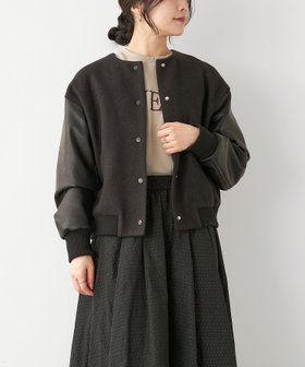 【マイカ ディール/MICA & DEAL】のドッキングスリーブノーカラーブルゾン 人気、トレンドファッション・服の通販 founy(ファニー) ファッション Fashion レディースファッション WOMEN アウター Coat Outerwear ブルゾン Blouson/Jackets コンパクト Compact バランス Balance ブルゾン Blouson リラックス Relax エレガント 上品 Elegant |ID:prp329100004172910