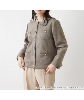 【レリアンプラスハウス/Leilian PLUS HOUSE】のジャケット 人気、トレンドファッション・服の通販 founy(ファニー) ファッション Fashion レディースファッション WOMEN アウター Coat Outerwear ジャケット Jackets コンパクト Compact ジャケット Jacket バランス Balance パターン Pattern フィット Fit フロント Front ポケット Pocket エレガント 上品 Elegant 秋 Autumn/Fall |ID:prp329100004172997