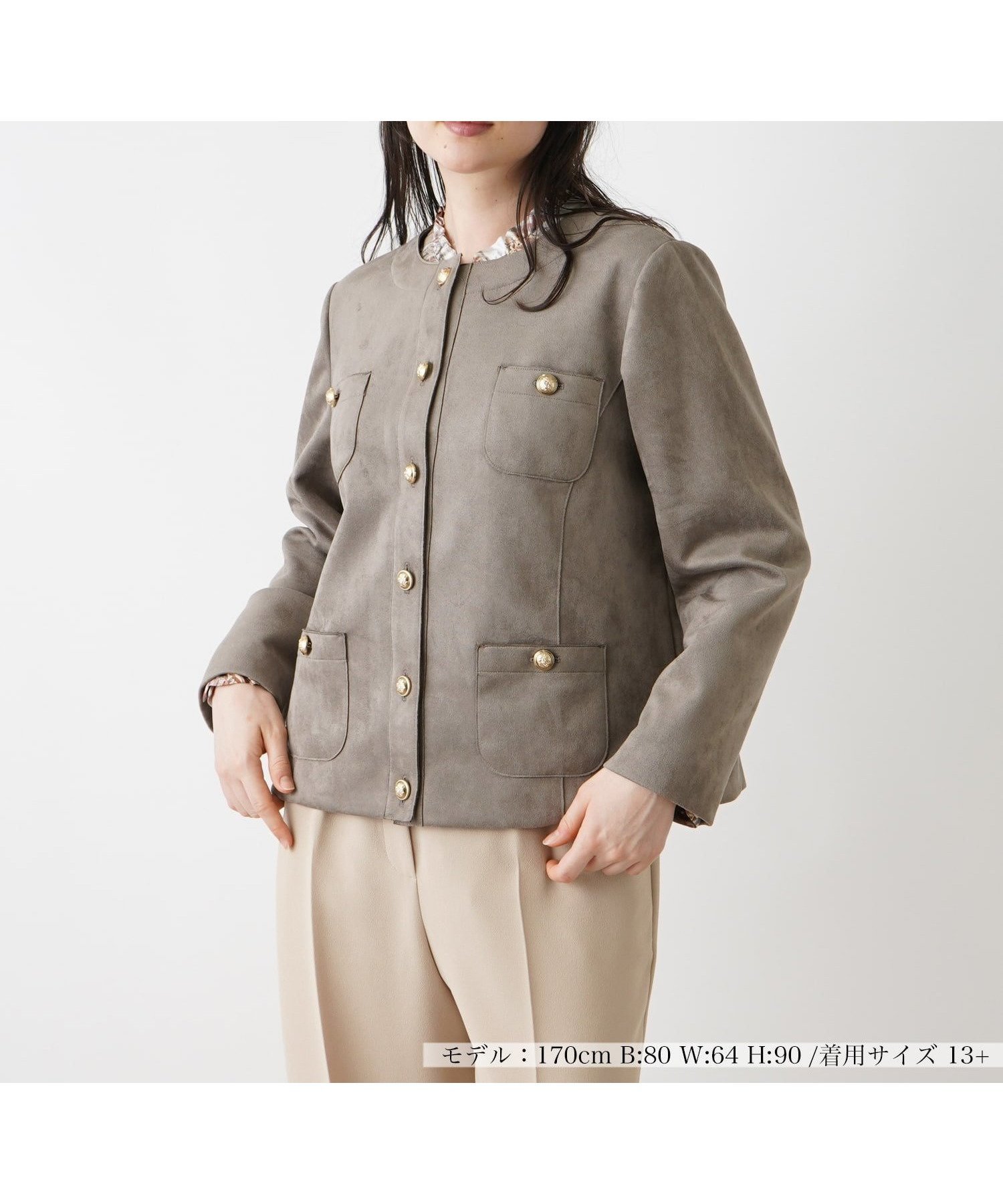 【レリアンプラスハウス/Leilian PLUS HOUSE】のジャケット 人気、トレンドファッション・服の通販 founy(ファニー) 　ファッション　Fashion　レディースファッション　WOMEN　アウター　Coat Outerwear　ジャケット　Jackets　コンパクト　Compact　ジャケット　Jacket　バランス　Balance　パターン　Pattern　フィット　Fit　フロント　Front　ポケット　Pocket　エレガント 上品　Elegant　秋　Autumn/Fall　 other-1|ID: prp329100004172997 ipo3291000000028902717