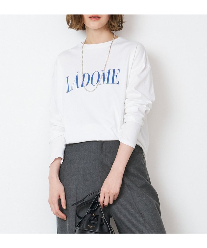 【マイカ ディール/MICA & DEAL】のLADOME ロゴロングT-shirt インテリア・キッズ・メンズ・レディースファッション・服の通販 founy(ファニー) https://founy.com/ ファッション Fashion レディースファッション WOMEN トップス・カットソー Tops/Tshirt シャツ/ブラウス Shirts/Blouses ロング / Tシャツ T-Shirts シルク Silk 人気 Popularity フランス France 羽織 Haori ロング Long |ID: prp329100004173049 ipo3291000000028903874