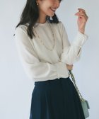 【ラブティックボンボン/La boutique BonBon】の【お上品】クルーネックメローブラウス オフホワイト|ID: prp329100004173102 ipo3291000000028905294