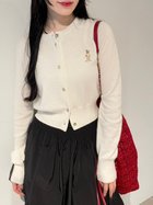 【リリーブラウン/Lily Brown】の【WEB限定カラー】Lily Bearコンパクトニットカーディガン 人気、トレンドファッション・服の通販 founy(ファニー) ファッション Fashion レディースファッション WOMEN トップス・カットソー Tops/Tshirt ニット Knit Tops カーディガン Cardigans おすすめ Recommend カーディガン Cardigan コンパクト Compact チェック Check ドット Dot フォックス Fox ホリデーシーズン Holiday 人気 Popularity thumbnail WHT[001]|ID: prp329100004173112 ipo3291000000028905498