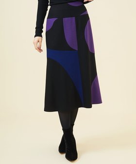 【シビラ/SYBILLA】の【WINTER BLUE】カラーブロックスカート 人気、トレンドファッション・服の通販 founy(ファニー) ファッション Fashion レディースファッション WOMEN スカート Skirt エレガント 上品 Elegant サークル Circle シンプル Simple ジャージー Jersey ドレス Dress なめらか Smooth パッチワーク Patchwork パープル Purple フレア Flare ブロック Block A/W・秋冬 Aw・Autumn/Winter・Fw・Fall-Winter 冬 Winter おすすめ Recommend |ID:prp329100004173141