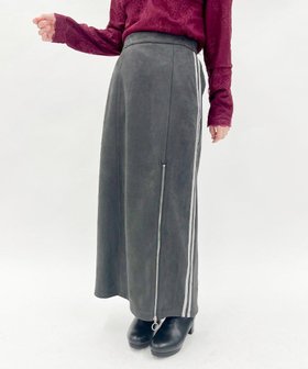 【アクシーズファム/axes femme】のカットスエードジップスカート 人気、トレンドファッション・服の通販 founy(ファニー) ファッション Fashion レディースファッション WOMEN スカート Skirt おすすめ Recommend ジップ Zip ジャケット Jacket スエード Suede セットアップ Set Up |ID:prp329100004173147