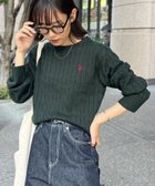 【シーピーシーエム/CPCM】の【U.S. POLO ASSN.】ケーブルニット 人気、トレンドファッション・服の通販 founy(ファニー) ファッション Fashion レディースファッション WOMEN トップス・カットソー Tops/Tshirt ニット Knit Tops イタリア Italy インナー Inner コレクション Collection メンズ Mens 腕時計 Watch thumbnail グリーン|ID: prp329100004173182 ipo3291000000028906713