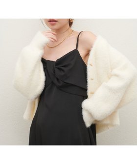 【ナチュラルクチュール/natural couture】のosonoねじりリボンキャミワンピース 人気、トレンドファッション・服の通販 founy(ファニー) ファッション Fashion レディースファッション WOMEN ワンピース Dress キャミワンピース No Sleeve Dresses 2024年 2024 2024-2025秋冬・A/W Aw/Autumn/Winter/Fw/Fall/2024-2025 おすすめ Recommend とろみ Thickness インナー Inner キャミワンピース Cami Dress ギャザー Gather フレア Flare ポケット Pocket リブニット Rib Knit リボン Ribbon ロング Long エレガント 上品 Elegant 羽織 Haori |ID:prp329100004173553