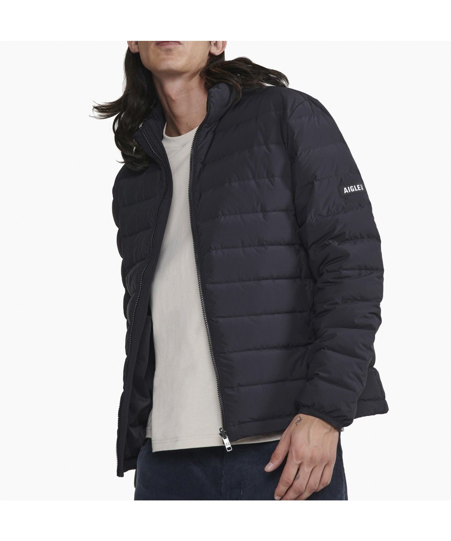 【エーグル/AIGLE / MEN】の撥水 スタンドネック ダックダウンジャケット T-KIT対応 インテリア・キッズ・メンズ・レディースファッション・服の通販 founy(ファニー) 　ファッション　Fashion　メンズファッション　MEN　アウトドア　Outdoor　インナー　Inner　キルティング　Quilting　ジップ　Zip　スタイリッシュ　Stylish　スタンド　Stand　ダウン　Down　ドローコード　Draw Cord　フィット　Fit　ポケット　Pocket　レギュラー　Regular　冬　Winter　おすすめ　Recommend　ビジネス 仕事 通勤　Business　ブラック|ID: prp329100004173630 ipo3291000000029542845