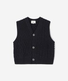 【ビショップ/Bshop】のVネック ケーブルニットベスト WOMEN 人気、トレンドファッション・服の通販 founy(ファニー) ファッション Fashion レディースファッション WOMEN アウター Coat Outerwear トップス・カットソー Tops/Tshirt ニット Knit Tops ベスト/ジレ Gilets/Vests Vネック V-Neck パッチワーク Patchwork エレガント 上品 Elegant thumbnail DKNAVY|ID: prp329100004173757 ipo3291000000028921805