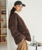 【フリークスストア/FREAK'S STORE】のブークレ 金釦カーディガン 24AW ブラウン|ID: prp329100004173782 ipo3291000000028922162