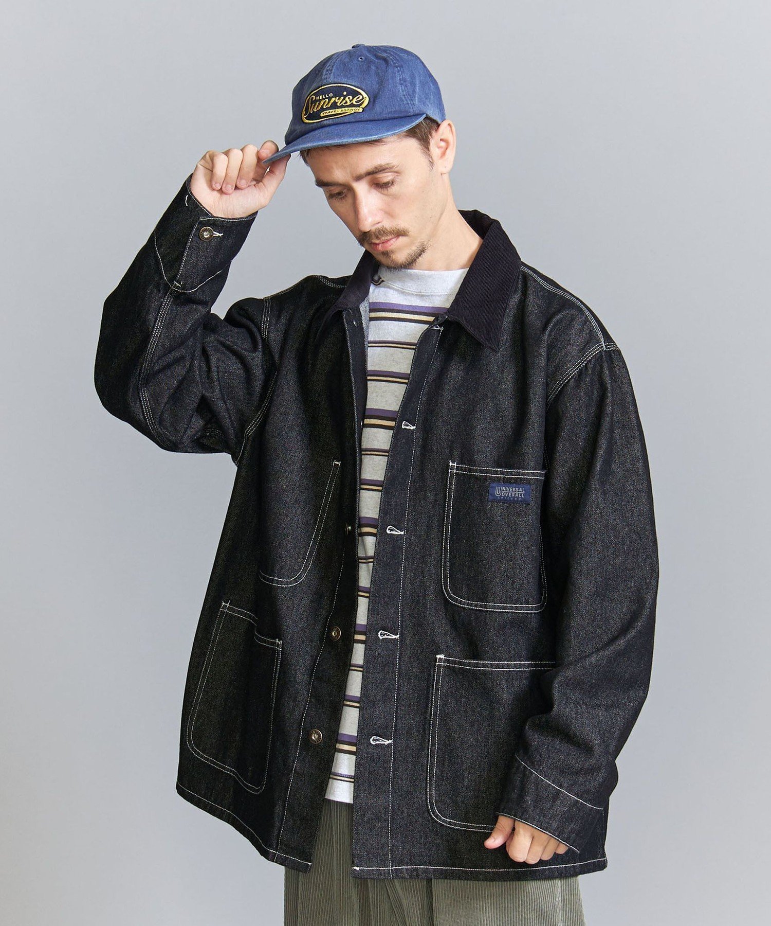 【ビューティ&ユース ユナイテッドアローズ/BEAUTY&YOUTH / UNITED ARROWS / MEN】の【別注】 UNIVERSAL OVERALL カバーオール インテリア・キッズ・メンズ・レディースファッション・服の通販 founy(ファニー) 　ファッション　Fashion　メンズファッション　MEN　スマート　Smart　トリプル　Triple　ワーク　Work　エレガント 上品　Elegant　別注　Special Order　DK.GRAY|ID: prp329100004173880 ipo3291000000029527102