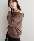 【ナチュラルクチュール/natural couture】のオフショルにもなる2way裏毛プルオーバー 人気、トレンドファッション・服の通販 founy(ファニー) ファッション Fashion レディースファッション WOMEN トップス・カットソー Tops/Tshirt プルオーバー Pullover オフショル Off Shoulder オフショルダー Off Shoulder クラシック Classic サテン Satin シンプル Simple チュール Tulle ルーズ Loose おすすめ Recommend 2024年 2024 エレガント 上品 Elegant 2024-2025秋冬・A/W Aw/Autumn/Winter/Fw/Fall/2024-2025 thumbnail ブラウン|ID: prp329100004173902 ipo3291000000029014801