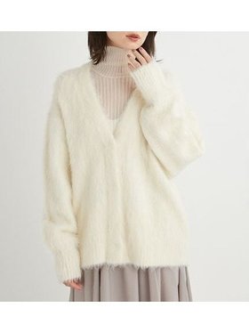 【エミ/emmi】のVネックシャギーニットカーディガン 人気、トレンドファッション・服の通販 founy(ファニー) ファッション Fashion レディースファッション WOMEN トップス・カットソー Tops/Tshirt ニット Knit Tops カーディガン Cardigans Vネック V-Neck インナー Inner |ID:prp329100004173904