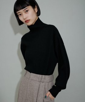 【アダム エ ロペ/ADAM ET ROPE'】の【WEB限定・洗える】WOOL混リブタートルニット 人気、トレンドファッション・服の通販 founy(ファニー) ファッション Fashion レディースファッション WOMEN トップス・カットソー Tops/Tshirt ニット Knit Tops 2025年 2025 A/W・秋冬 Aw・Autumn/Winter・Fw・Fall-Winter タートルネック Turtleneck ワイド Wide ワイドリブ Wide Rib 人気 Popularity 定番 Standard 洗える Washable |ID:prp329100004173908