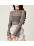 【リリーブラウン/Lily Brown】のシアーリブニットトップス 人気、トレンドファッション・服の通販 founy(ファニー) ファッション Fashion レディースファッション WOMEN トップス・カットソー Tops/Tshirt ニット Knit Tops シアー Sheer シンプル Simple スリーブ Sleeve ターコイズ Turquoise フレア Flare ベーシック Basic リブニット Rib Knit thumbnail GRY[006]|ID: prp329100004173923 ipo3291000000028924252