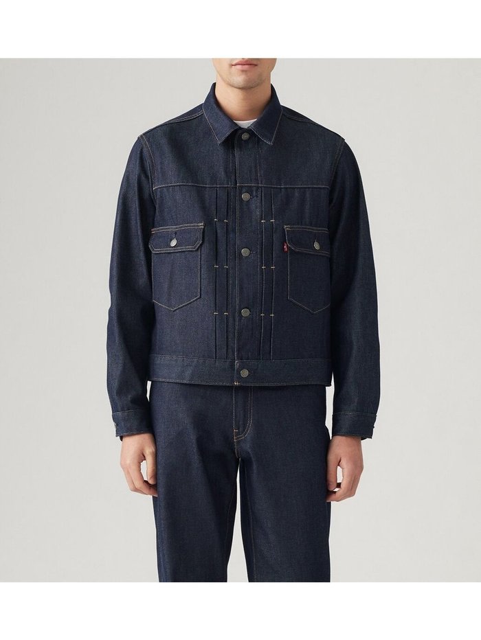 【リーバイス/Levis / MEN】のWELLTHREAD TYPE II トラッカージャケット ダークインディゴ RIGID インテリア・キッズ・メンズ・レディースファッション・服の通販 founy(ファニー) https://founy.com/ ファッション Fashion メンズファッション MEN コレクション Collection ファブリック Fabric |ID: prp329100004175645 ipo3291000000029550394