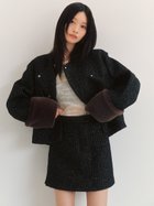 【リリーブラウン/Lily Brown】の2WAYファーショートコート 人気、トレンドファッション・服の通販 founy(ファニー) ファッション Fashion レディースファッション WOMEN アウター Coat Outerwear コート Coats おすすめ Recommend ショルダー Shoulder ショート Short シンプル Simple トレンド Trend ドロップ Drop バランス Balance ラベンダー Lavender 定番 Standard thumbnail BLK[009]|ID: prp329100004176041 ipo3291000000028939148