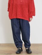 【サマンサモスモス/Samansa Mos2】のデニムテーパードパンツ 人気、トレンドファッション・服の通販 founy(ファニー) ファッション Fashion レディースファッション WOMEN パンツ Pants ギャザー Gather シンプル Simple デニム Denim 定番 Standard thumbnail ブルー|ID: prp329100004176070 ipo3291000000028939246