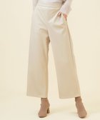 【シビラ/SYBILLA】のヴィーガンレザーパンツ 人気、トレンドファッション・服の通販 founy(ファニー) ファッション Fashion レディースファッション WOMEN パンツ Pants A/W・秋冬 Aw・Autumn/Winter・Fw・Fall-Winter シンプル Simple ストレート Straight トレンド Trend ワイド Wide thumbnail ライトベージュ|ID: prp329100004176166 ipo3291000000028939596