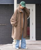 【フリークスストア/FREAK'S STORE】のスタンドカラー ボア ロングコート【限定展開】 24AW ブラウン|ID: prp329100004176596 ipo3291000000028941278