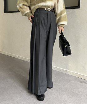 【ゼヴォン/Thevon】のアシメプリーツスラックスパンツ 人気、トレンドファッション・服の通販 founy(ファニー) ファッション Fashion レディースファッション WOMEN パンツ Pants 2024年 2024 2024-2025秋冬・A/W Aw/Autumn/Winter/Fw/Fall/2024-2025 A/W・秋冬 Aw・Autumn/Winter・Fw・Fall-Winter スウェット Sweat スラックス Slacks トレンド Trend プリーツ Pleats ベーシック Basic ポケット Pocket 楽ちん Easy |ID:prp329100004176695