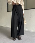 【ゼヴォン/Thevon】のアシメプリーツスラックスパンツ 人気、トレンドファッション・服の通販 founy(ファニー) ファッション Fashion レディースファッション WOMEN パンツ Pants 2024年 2024 2024-2025秋冬・A/W Aw/Autumn/Winter/Fw/Fall/2024-2025 A/W・秋冬 Aw・Autumn/Winter・Fw・Fall-Winter スウェット Sweat スラックス Slacks トレンド Trend プリーツ Pleats ベーシック Basic ポケット Pocket 楽ちん Easy thumbnail ブラック|ID: prp329100004176695 ipo3291000000028941636