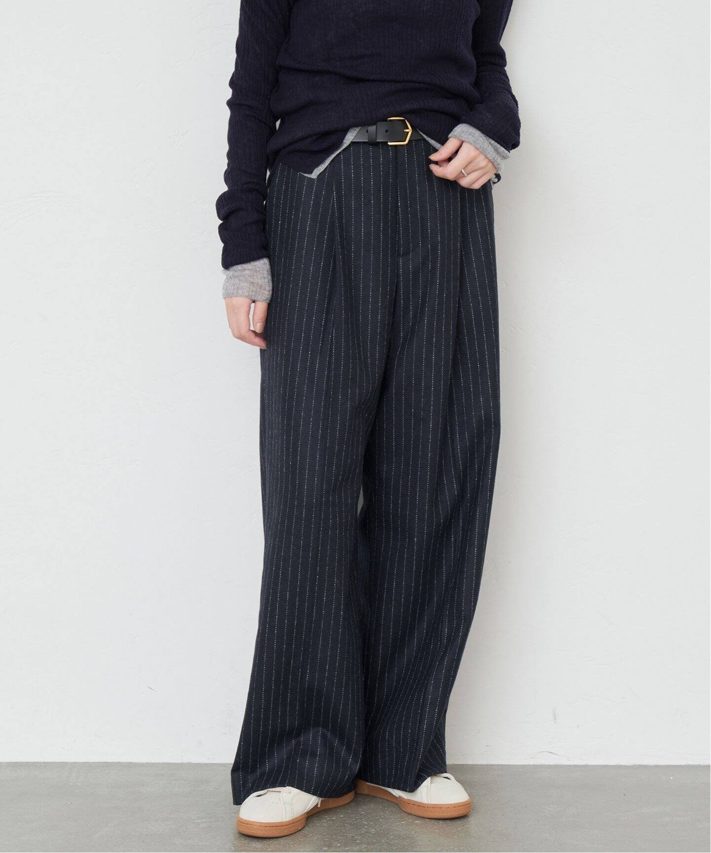 【スローブ イエナ/SLOBE IENA】のウォッシャブルストライプパンツ 人気、トレンドファッション・服の通販 founy(ファニー) 　ファッション　Fashion　レディースファッション　WOMEN　パンツ　Pants　2024年　2024　2024-2025秋冬・A/W　Aw/Autumn/Winter/Fw/Fall/2024-2025　おすすめ　Recommend　ジャケット　Jacket　スウェット　Sweat　ストライプ　Stripe　センター　Center　洗える　Washable　 other-1|ID: prp329100004176725 ipo3291000000028941720