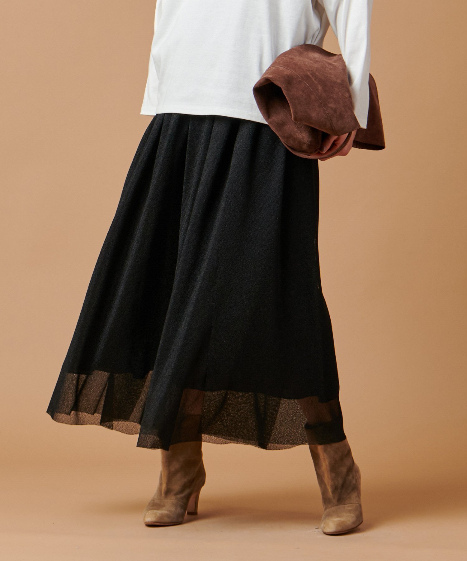 【マイカ ディール/MICA & DEAL】の【marmors】lace skirt インテリア・キッズ・メンズ・レディースファッション・服の通販 founy(ファニー) 　ファッション　Fashion　レディースファッション　WOMEN　スカート　Skirt　チュール　Tulle　レース　Race　エレガント 上品　Elegant　BLACK|ID: prp329100004177033 ipo3291000000028942974