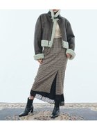 【リリーブラウン/Lily Brown】のレイヤードヘムタイトスカート 人気、トレンドファッション・服の通販 founy(ファニー) ファッション Fashion レディースファッション WOMEN スカート Skirt インナー Inner サテン Satin タイトスカート Tight Skirt チェック Check バランス Balance マニッシュ Mannish レース Race ロマンティック Romantic ロング Long thumbnail CHECK[931]|ID: prp329100004177177 ipo3291000000028943494