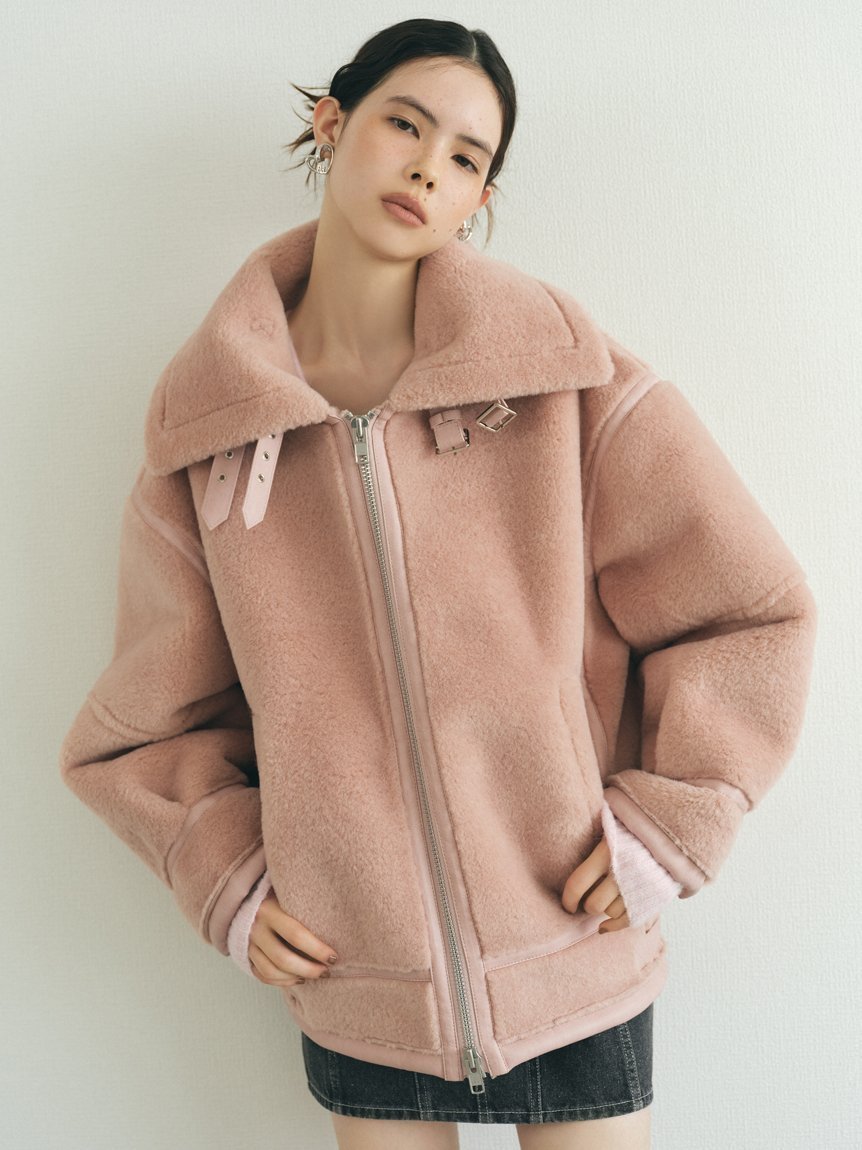 【ファーファー/FURFUR】のボンバージャケット インテリア・キッズ・メンズ・レディースファッション・服の通販 founy(ファニー) 　ファッション　Fashion　レディースファッション　WOMEN　アウター　Coat Outerwear　ジャケット　Jackets　インナー　Inner　ジャケット　Jacket　バランス　Balance　ボンディング　Bonding　PNK[066]|ID: prp329100004177343 ipo3291000000028944206