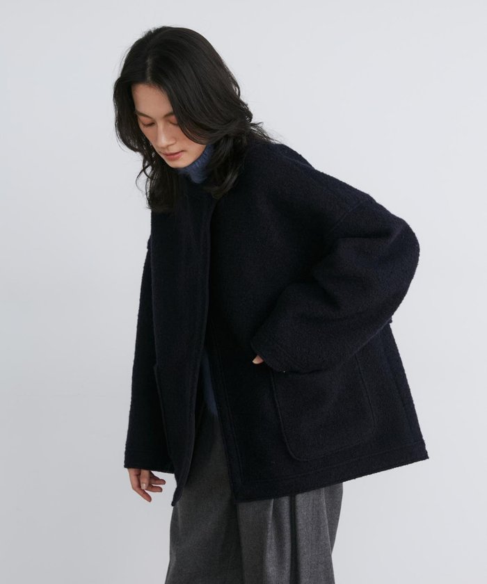 【イネド/INED】のプードルボンディングハーフコート《la veille by SUPERIOR CLOSET》 インテリア・キッズ・メンズ・レディースファッション・服の通販 founy(ファニー) https://founy.com/ ファッション Fashion レディースファッション WOMEN アウター Coat Outerwear コート Coats エレガント 上品 Elegant クラシック Classic スタイリッシュ Stylish スリーブ Sleeve ポケット Pocket |ID: prp329100004177409 ipo3291000000028944460