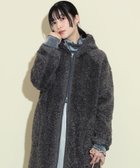 【ビームス ハート/BEAMS HEART】のo/ボアフードジップCT 人気、トレンドファッション・服の通販 founy(ファニー) ファッション Fashion レディースファッション WOMEN アウター Coat Outerwear インナー Inner ウェーブ Wave ロング Long thumbnail CHARCOAL|ID: prp329100004177422 ipo3291000000028944503