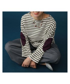 【ビームス ウイメン/BEAMS】の【定番人気!】エルボーパッチ バスク ロングスリーブ 24AW バスクシャツ ボーダーT 人気、トレンドファッション・服の通販 founy(ファニー) ファッション Fashion レディースファッション WOMEN トップス・カットソー Tops/Tshirt シャツ/ブラウス Shirts/Blouses インナー Inner カットソー Cut And Sew スウェット Sweat スリーブ Sleeve デニム Denim 定番 Standard 人気 Popularity バスク Basque ベーシック Basic ボーダー Border リラックス Relax ロング Long A/W・秋冬 Aw・Autumn/Winter・Fw・Fall-Winter おすすめ Recommend 2024年 2024 2024-2025秋冬・A/W Aw/Autumn/Winter/Fw/Fall/2024-2025 |ID:prp329100004177676