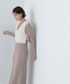 【ナチュラル ビューティー ベーシック/NATURAL BEAUTY BASIC】のチュールベストニットワンピース 人気、トレンドファッション・服の通販 founy(ファニー) ファッション Fashion レディースファッション WOMEN アウター Coat Outerwear ワンピース Dress ニットワンピース Knit Dresses シンプル Simple チュール Tulle デニム Denim ハイネック High Neck ベスト Vest thumbnail ベージュ×オフ2|ID: prp329100004177895 ipo3291000000028946326