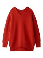 【スナイデル/SNIDEL】のウールVネックニットミニワンピース RED[046]|ID:prp329100004178798