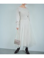 【スナイデル/SNIDEL】のカーデ×チュールスカートセット 人気、トレンドファッション・服の通販 founy(ファニー) ファッション Fashion レディースファッション WOMEN スカート Skirt ウェーブ Wave 今季 This Season スウィート Sweet ストレート Straight チュール Tulle フィット Fit フレア Flare フロント Front リラックス Relax ロング Long ワンショル One Shoulder おすすめ Recommend エレガント 上品 Elegant |ID:prp329100004178802